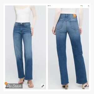 DU/ER Button Fly Straight Leg Jeans